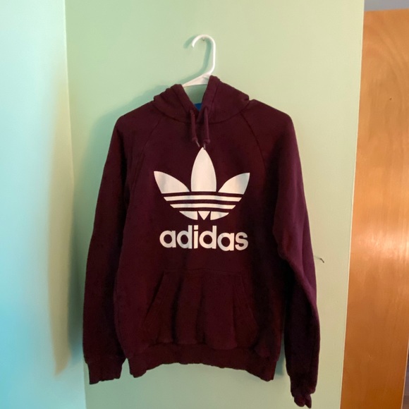 maroon adidas jumper
